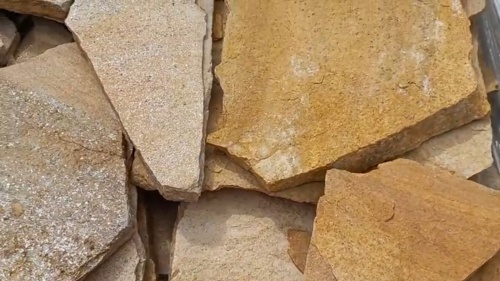 Плитняк златолит жёлтый для фасада 1,5-3 см купить в Владивостоке