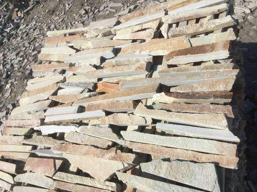 Горбушка златолит золотистый для облицовки купить в Владивостоке